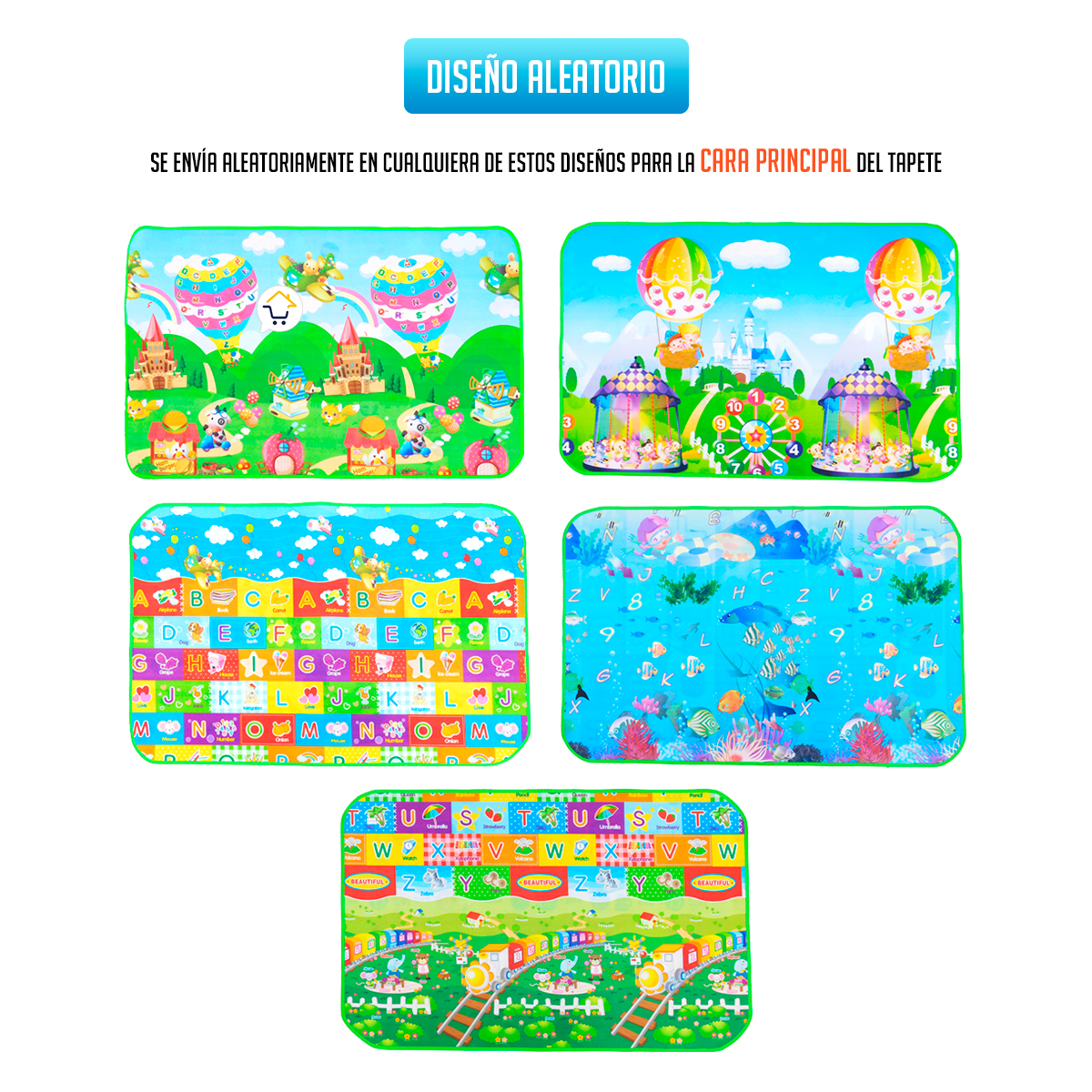 Miniatura 4 de Tapete Infantil Grande 2 En 1 Pj67